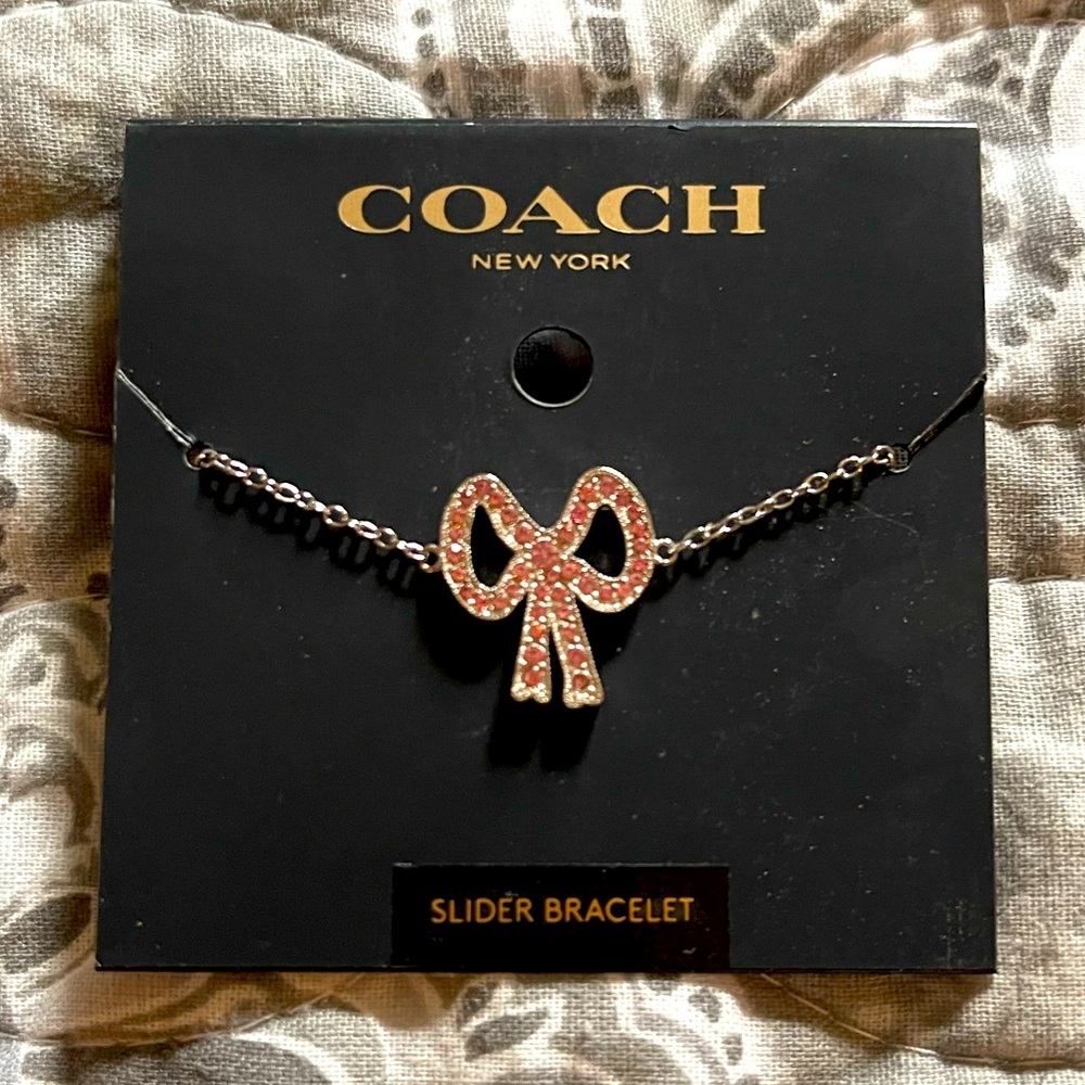 NWT Coach slider bracelet